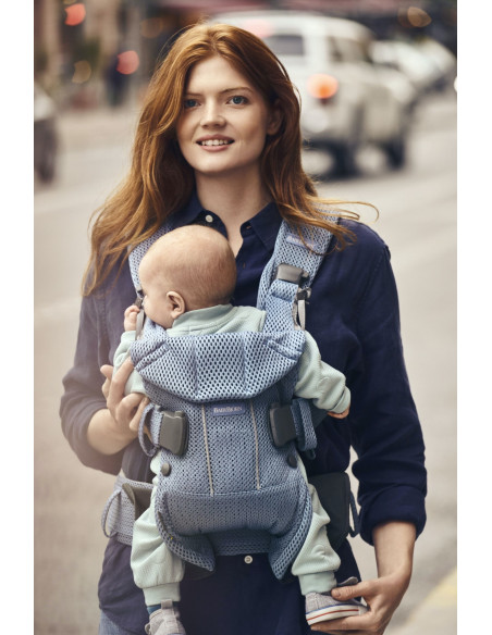 BabyBjorn - Marsupiu anatomic One Air - Slate Blue, 3D