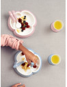 BabyBjorn - Set hranire: farfurie, lingurita, furculita si