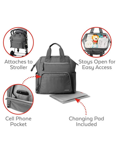 Skip Hop Rucsac pentru scutece - Charcoal,BS-9J639110
