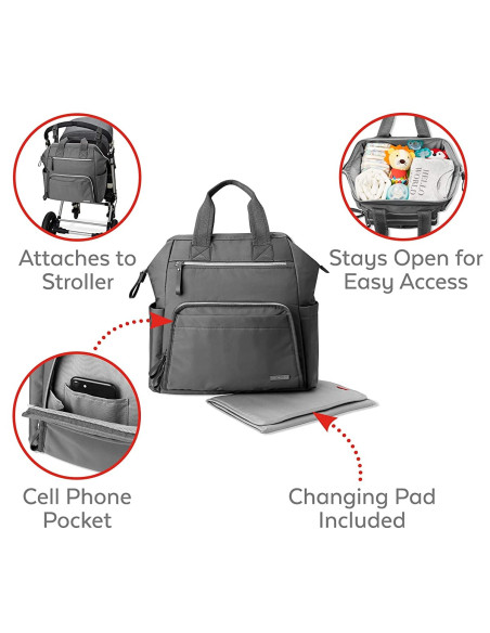 Skip Hop Rucsac pentru scutece - Charcoal,BS-9J639110