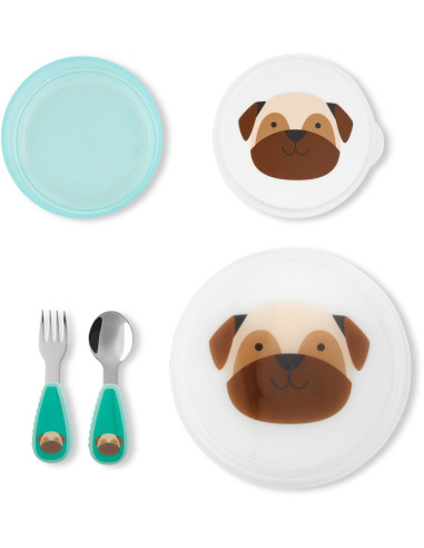 Skip Hop Set pentru pranz - Catelus Pug,BS-9N582410