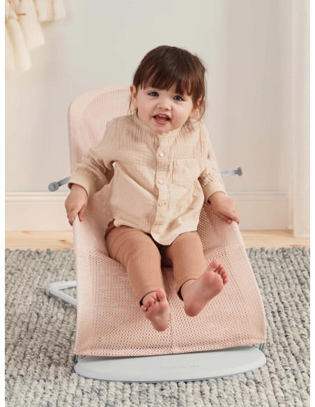 Baby Bjorn - Balansoar Balance Soft, Pearly Pink/White