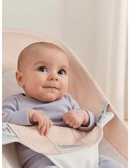 Baby Bjorn - Balansoar Balance Soft, Pearly Pink/White