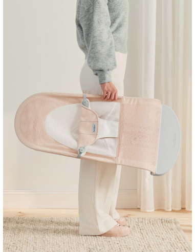 Baby Bjorn - Balansoar Balance Soft, Pearly Pink/White