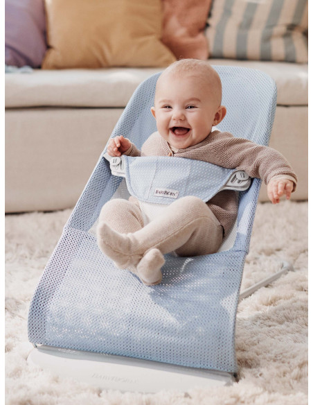 Baby Bjorn - Balansoar Balance Soft, Sky Blue/White
