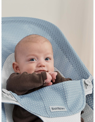 Baby Bjorn - Balansoar Balance Soft, Sky Blue/White