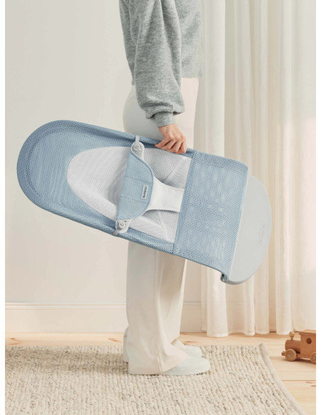 Baby Bjorn - Balansoar Balance Soft, Sky Blue/White