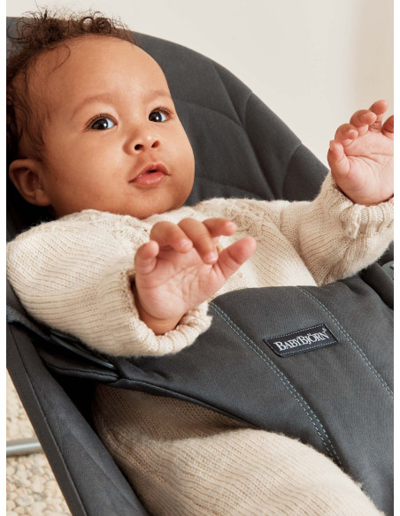 BabyBjorn - Balansoar Bliss Anthracite, Bumbac,BS-006126A