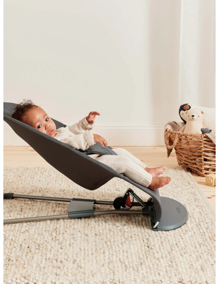 BabyBjorn - Balansoar Bliss Anthracite, Bumbac,BS-006126A