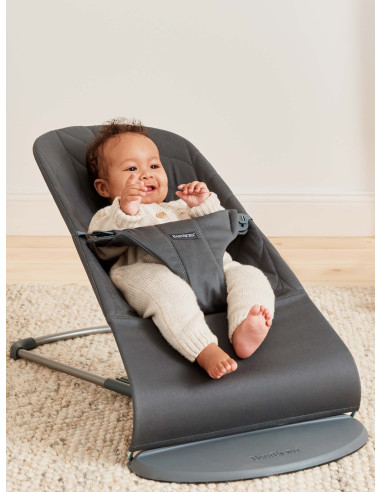 BabyBjorn - Balansoar Bliss Anthracite, Bumbac,BS-006126A
