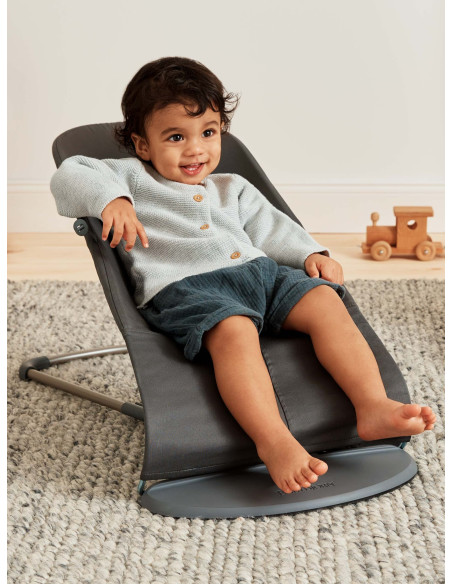 BabyBjorn - Balansoar Bliss Anthracite, Bumbac,BS-006126A