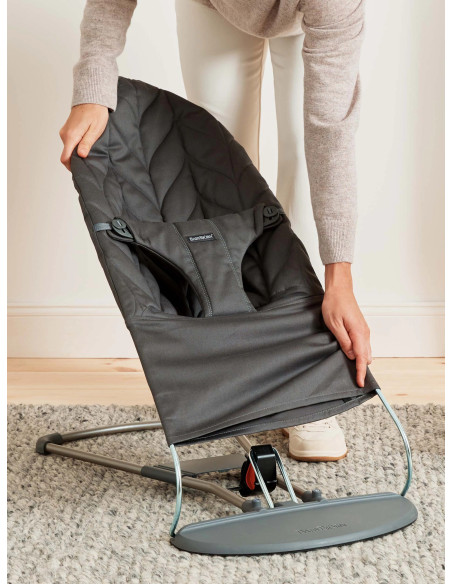 BabyBjorn - Balansoar Bliss Anthracite, Bumbac,BS-006126A