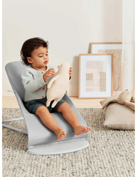 BabyBjorn - Balansoar Bliss Light Grey, Bumbac,BS-006124A