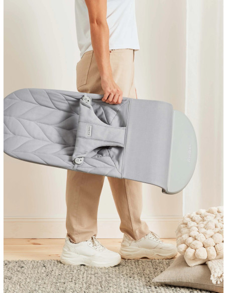 BabyBjorn - Balansoar Bliss Light Grey, Bumbac,BS-006124A