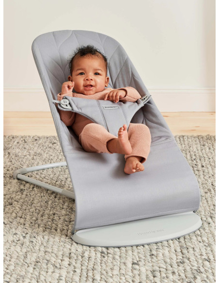 BabyBjorn - Balansoar Bliss Light Grey, Bumbac,BS-006124A