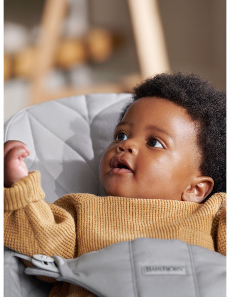 BabyBjorn - Balansoar Bliss Light Grey, Bumbac,BS-006124A