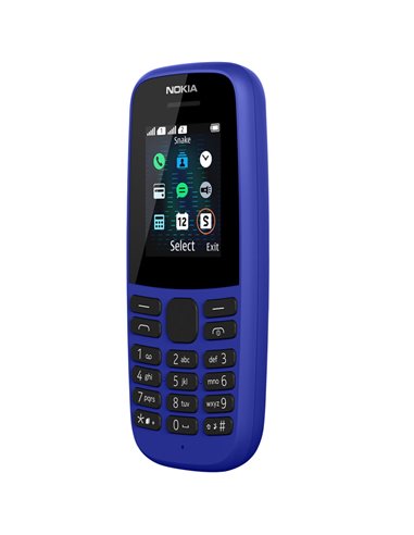 Telefon cu butoane NOKIA 105, Dual SIM, 4 MB, 2G, OEM, Albastru