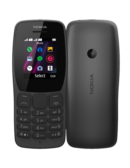 Telefon cu butoane Nokia 110, Dual SIM, 4 MB, 2G, OEM, Negru
