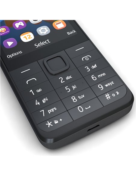 Telefon cu butoane Nokia 230, Dual SIM, 16 MB, 2G, OEM, Argintiu inchis
