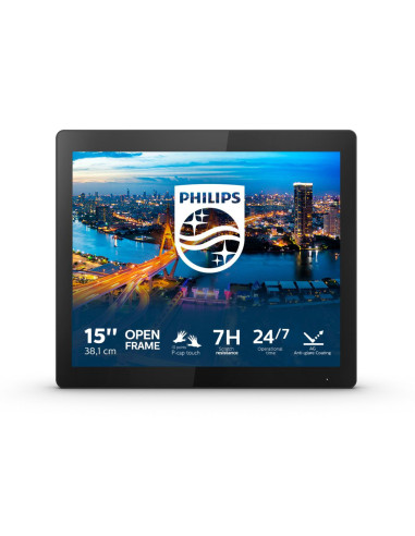 Monitor WLED PHILIPS 152B1TFL TouchScreen, 15 inch, TN, 4ms, 75Hz, negru