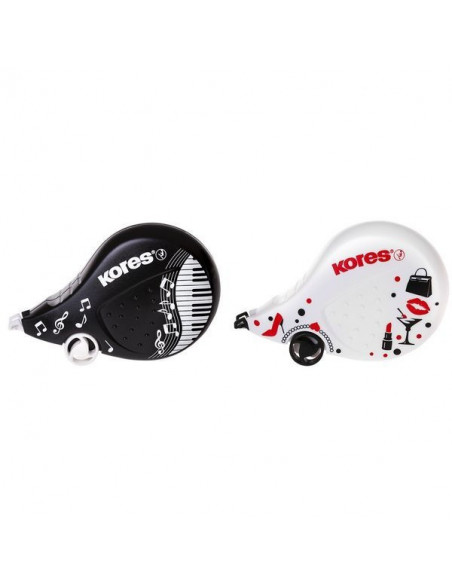 BANDA CORECTOARE 4,2MM*8M SCOOTER BLACK WHITE KORES,KO84972
