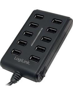 HUB extern LOGILINK, porturi USB: USB 2.0 x 10, conectare prin