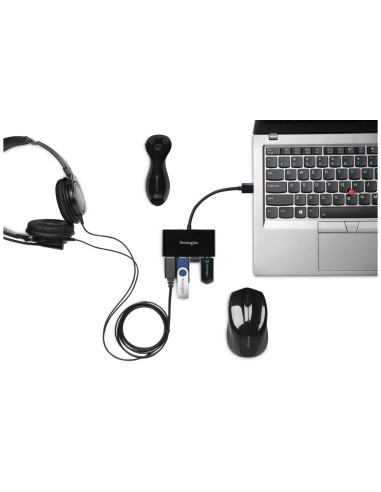 HUB extern KENSINGTON, porturi USB: USB 3.0 x 4, conectare prin