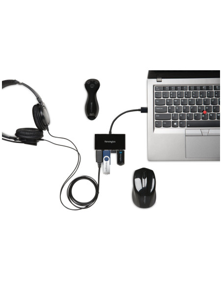 HUB extern KENSINGTON, porturi USB: USB 3.0 x 4, conectare prin