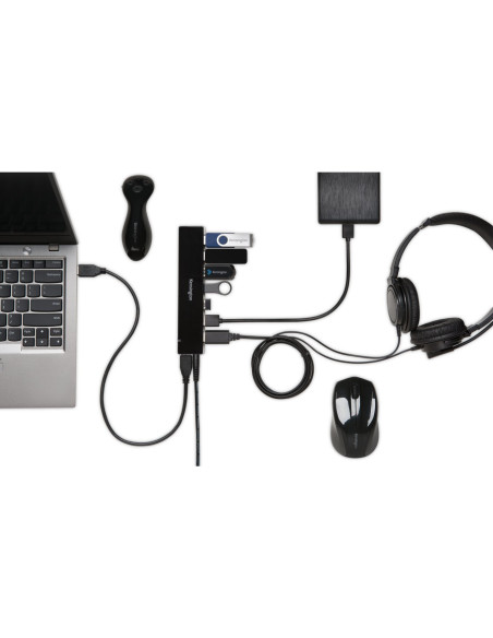 HUB extern KENSINGTON, porturi USB: USB 3.0 x 7, conectare prin