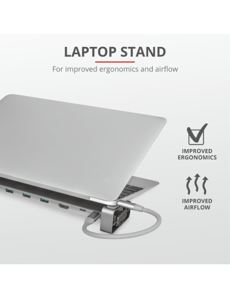 HUB extern TRUST, porturi USB USB 3.2 x 4, USB 3.2 Type-C x 2