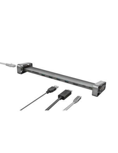 HUB extern TRUST, porturi USB USB 3.2 x 4, USB 3.2 Type-C x 2