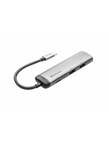 HUB extern VERBATIM, USB 3.0 x 2, HDMI x 1 (4K@30Hz), USB Type