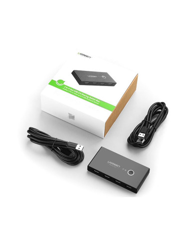 HUB extern Ugreen, "US216" porturi USB: USB 2.0 x 4, conectare