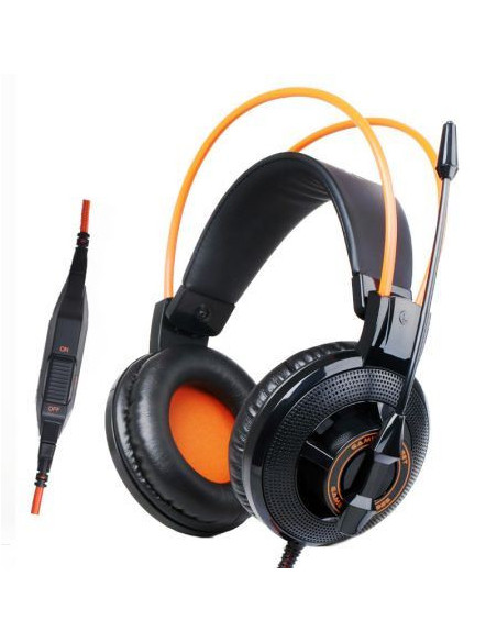 Casti Somic G925 negre cu portocaliu,G925-BO