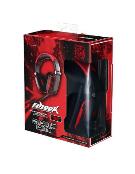 Casti Tt eSPORTS SHOCK rosii,HT-SHK002ECRE