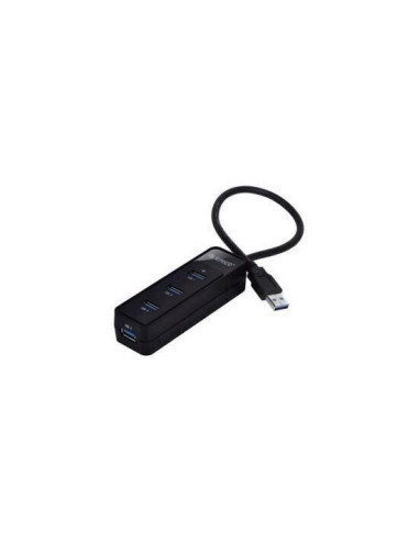 Hub Orico W5PH4-U3 USB 3.0 negru,W5PH4-U3-BK