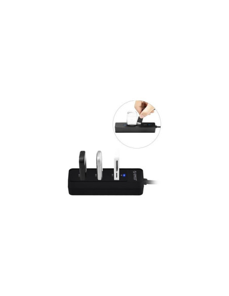 Hub Orico W5PH4-U3 USB 3.0 negru,W5PH4-U3-BK