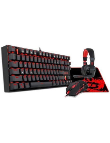 Kit tastatura si mouse Redragon Gaming Essentials 4-in-1,K552-BB