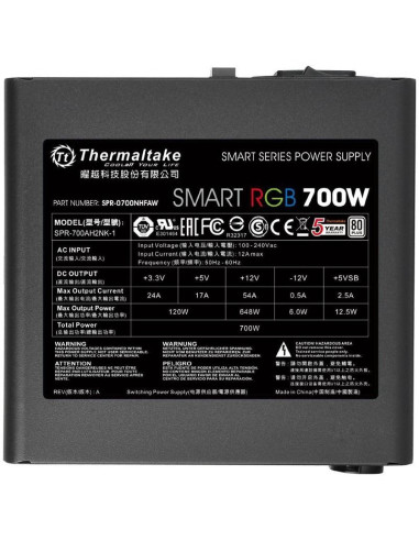 Sursa Thermaltake Smart RGB 700W,SPR-0700N