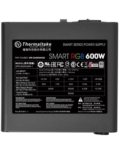 Sursa Thermaltake Smart RGB 600W,SPR-0600N
