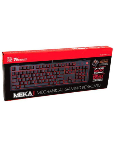 Tastatura mecanica Tt eSPORTS Meka Pro neagra, switch-uri