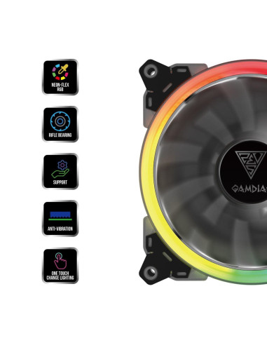 Ventilator Gamdias Aeolus M1 1401 140mm iluminare