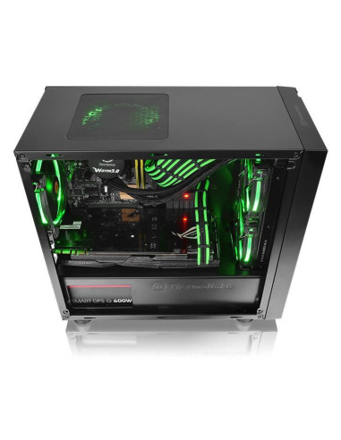 Carcasa Thermaltake Versa H18 Window neagra,CA-1J4-00S1WN-00