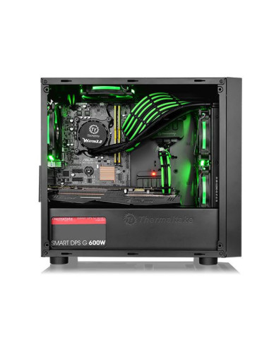 Carcasa Thermaltake Versa H17 Window neagra,CA-1J1-00S1WN-00