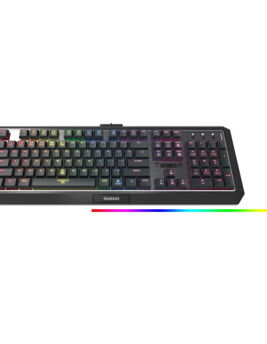 Tastatura mecanica Gamdias Hermes P3 iluminare RGB,HERMES-P3-BN