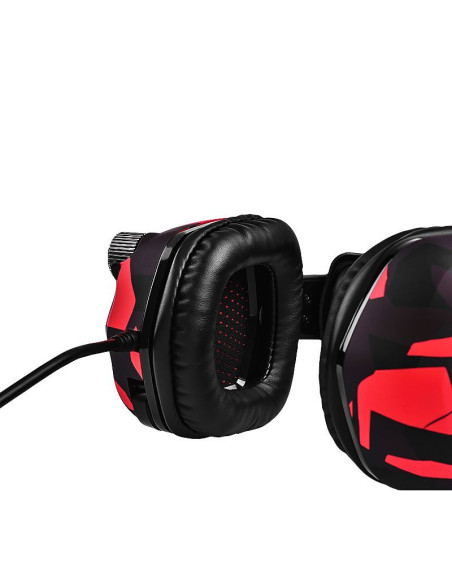 Casti Somic G909JD negre cu rosu,G909JD-BR