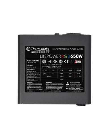 Sursa Thermaltake Litepower 650W RGB,LTP-0650NHSANE-1