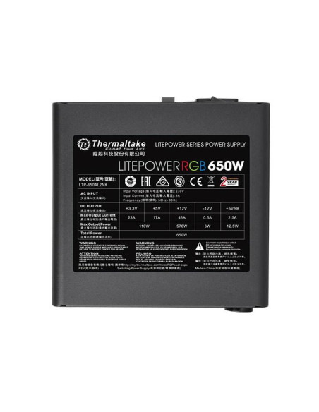Sursa Thermaltake Litepower 650W RGB,LTP-0650NHSANE-1