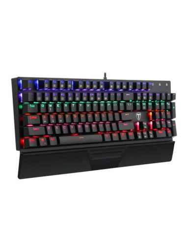 Tastatura mecanica T-DAGGER Destroyer Rainbow neagra,T-TGK305