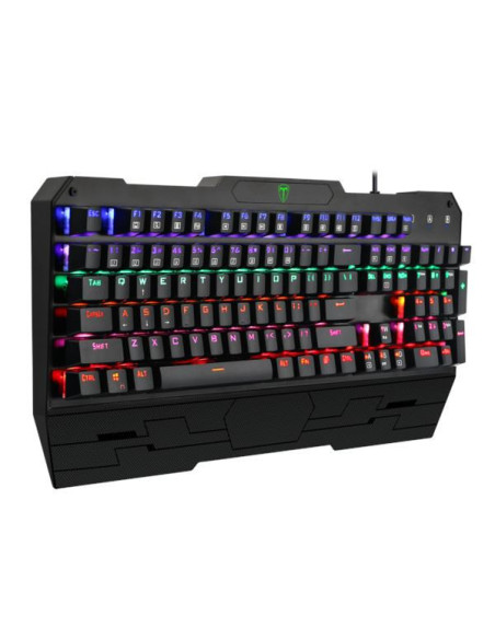Tastatura mecanica T-DAGGER Battleship Rainbow neagra,T-TGK301